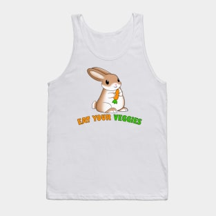 Eat your veggies bunny Tank Top